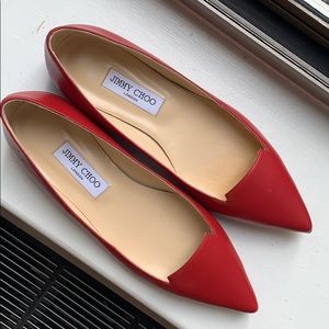 Jimmy Choo Red ballet flats